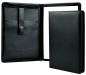 Preview: RV-Schreibmappe DIN A4 mit iPad Fach PREMIUM LEDER BOXCALF schwarz (glatt)